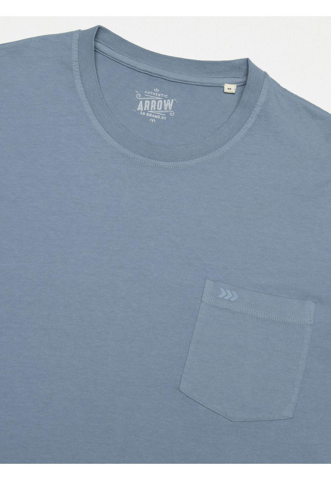 Polera Algodón Lisa Regular Fit Denim Arrow PO34031DE-4
