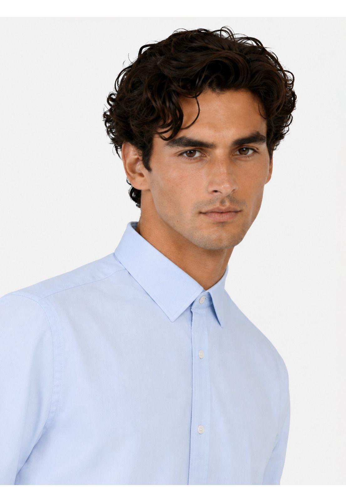 Camisa Formal Lisa Tailored Fit Celeste Arrow ARM0612CE-3