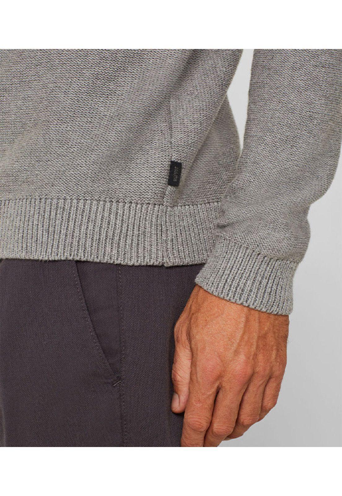 Sweater con combinación de texturas, 100% algodón-5