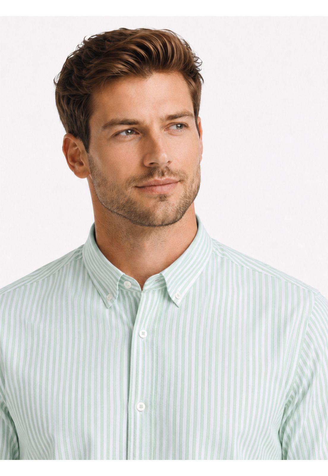 Camisa Oxford Spandex Regular Fit Verde Arrow CM34003VE-2