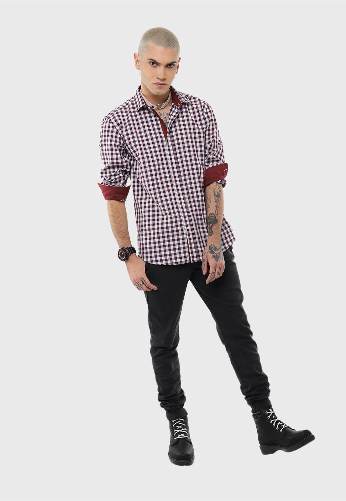 Camisa Casual Cuadros Soviet-3