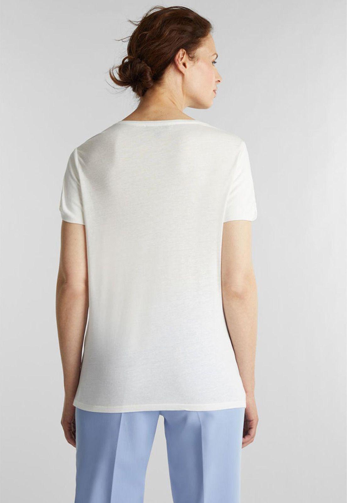 Con lino: Polera estampada-1