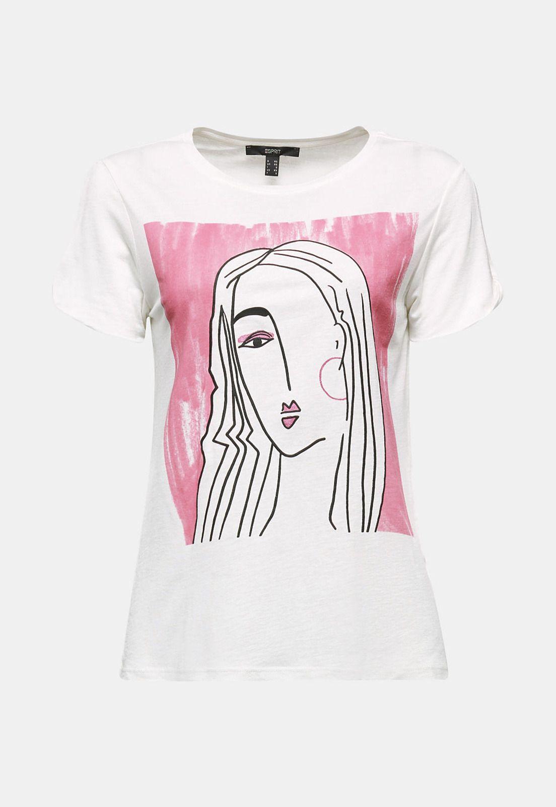 Con lino: Polera estampada-3