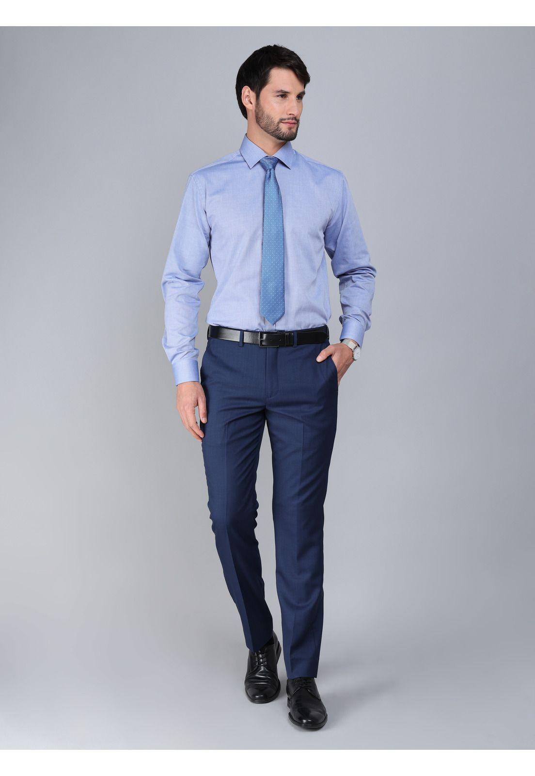 Camisa Formal Texturada Slim Celeste Arrow ARM0502CE-3