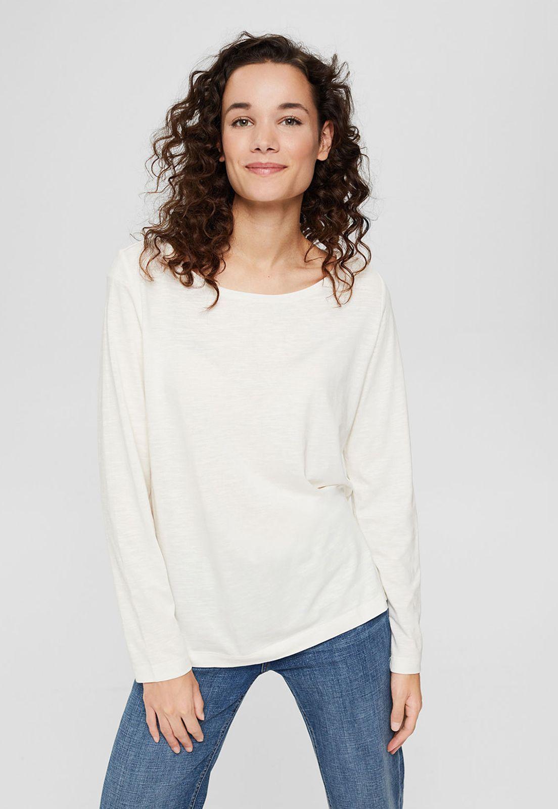 Polera Mujer Manga Larga Lisa Esprit-0