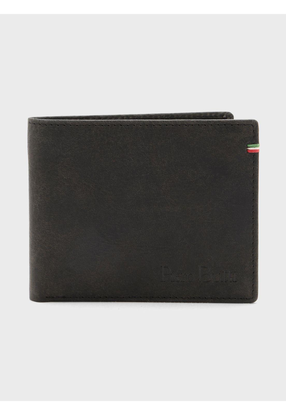 Billetera De Cuero Texturada Negro Piero Butti PBCBI30NE-0