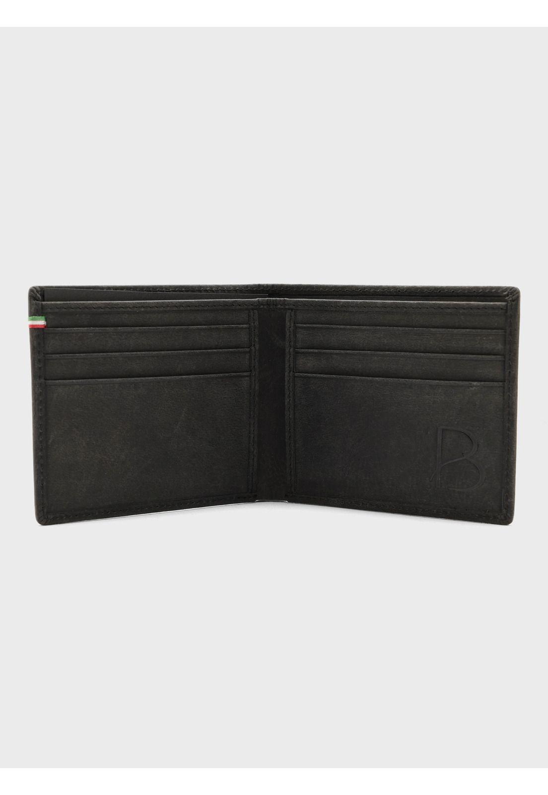Billetera De Cuero Texturada Negro Piero Butti PBCBI30NE-2