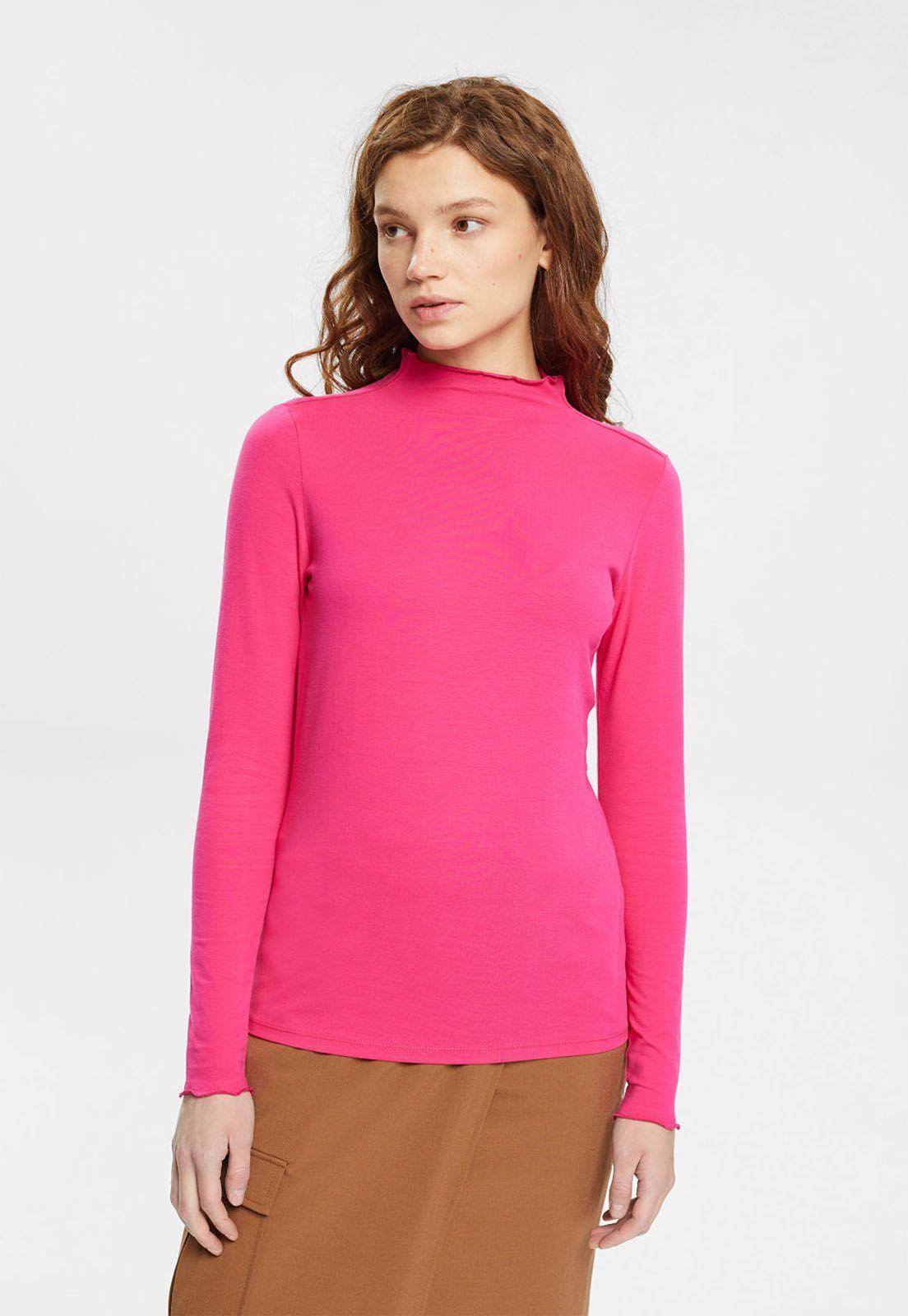 Polera Con Cuello Mao Fruncido Mujer Esprit-0