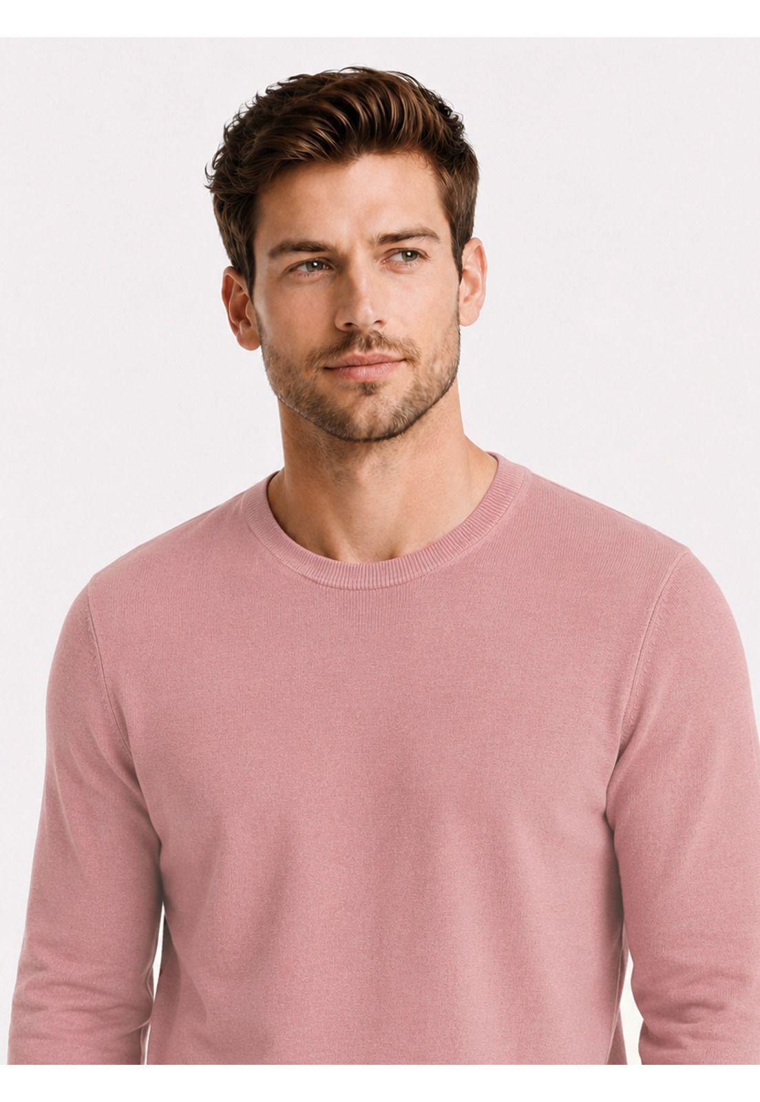 Sweater Stone Wash Regular Fit Rosado Arrow SW34086RS-2
