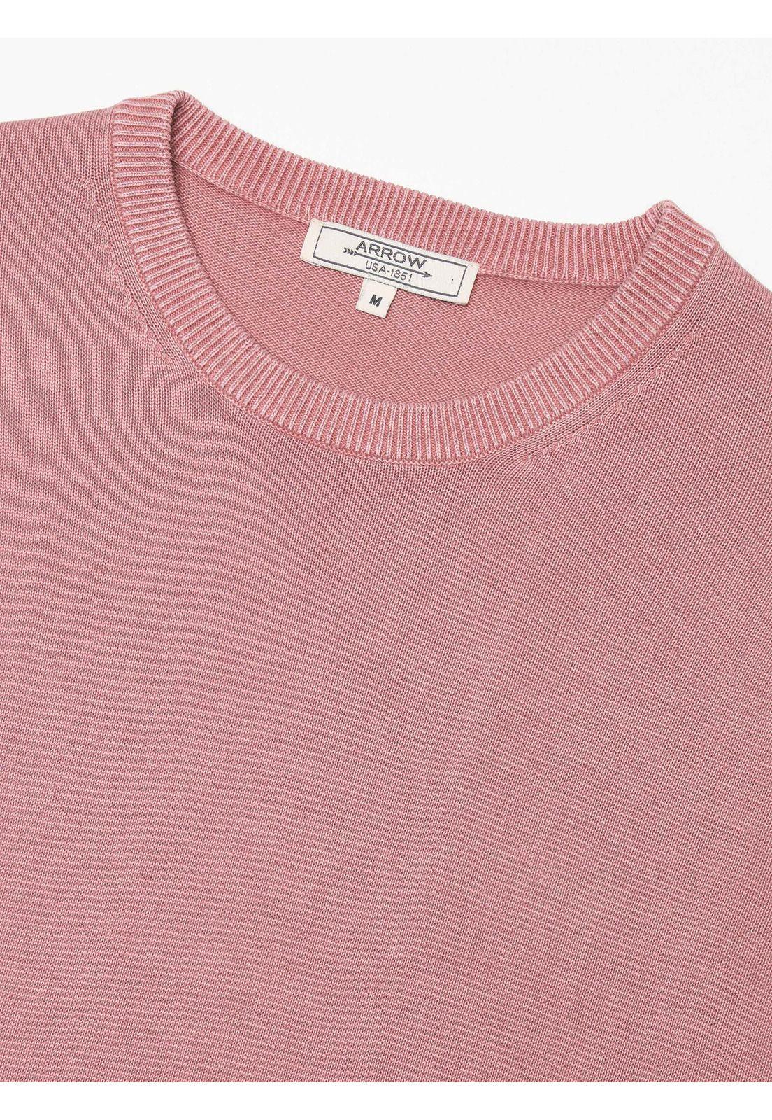 Sweater Stone Wash Regular Fit Rosado Arrow SW34086RS-4