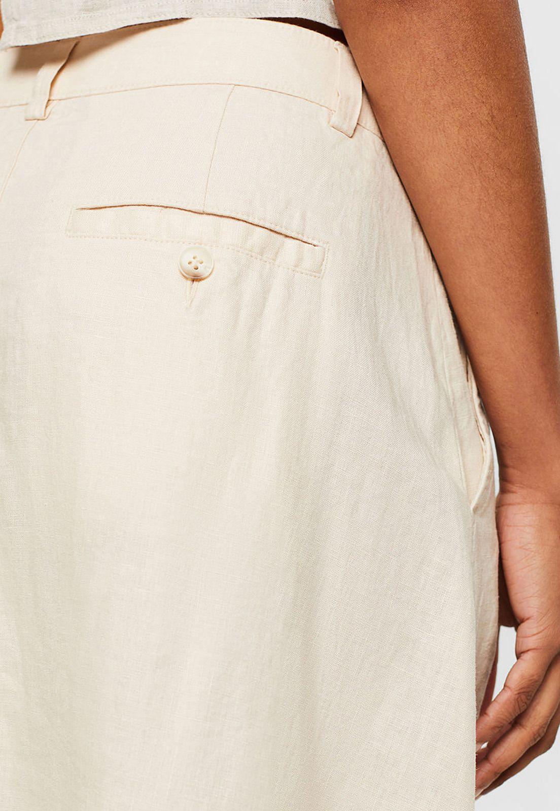 Falda Midi De Lino Mujer Esprit 044EE1D311-2