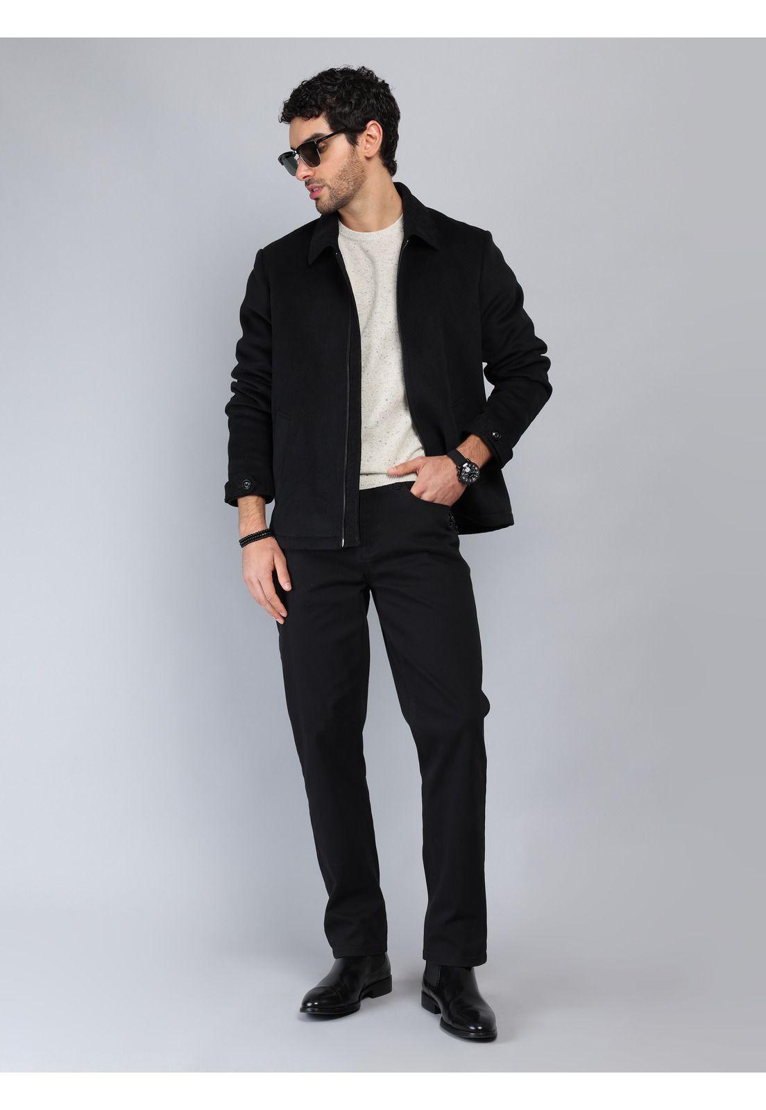 Chaqueta Recta Regular Fit Negro Piero Butti PBCIG91NE-3