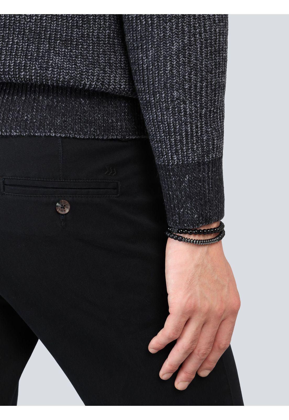 Sweater Texturado Regular Fit Azul Arrow SW33011AZ-4