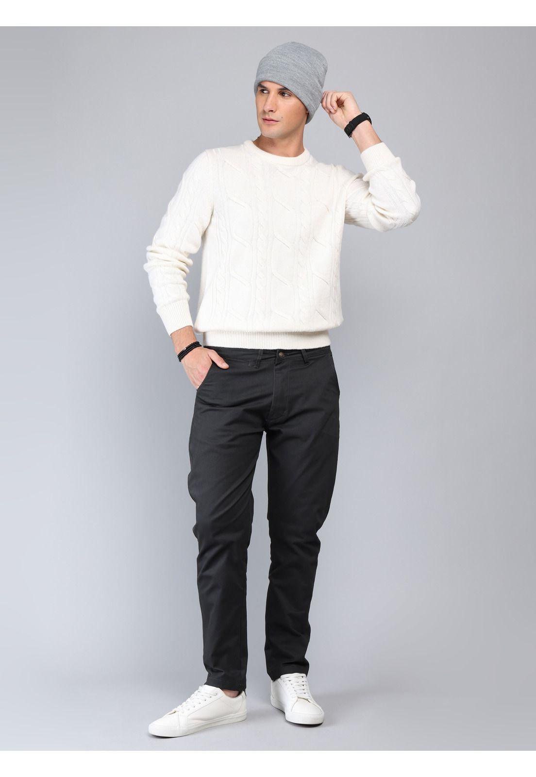 Pantalón Chino Spandex Regular Fit Gris oscuro Soviet SCIB100GO-3