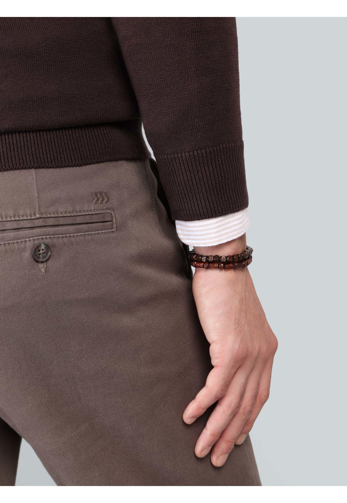 Sweater Cuello V Regular Fit Café Arrow SW33001CA-4