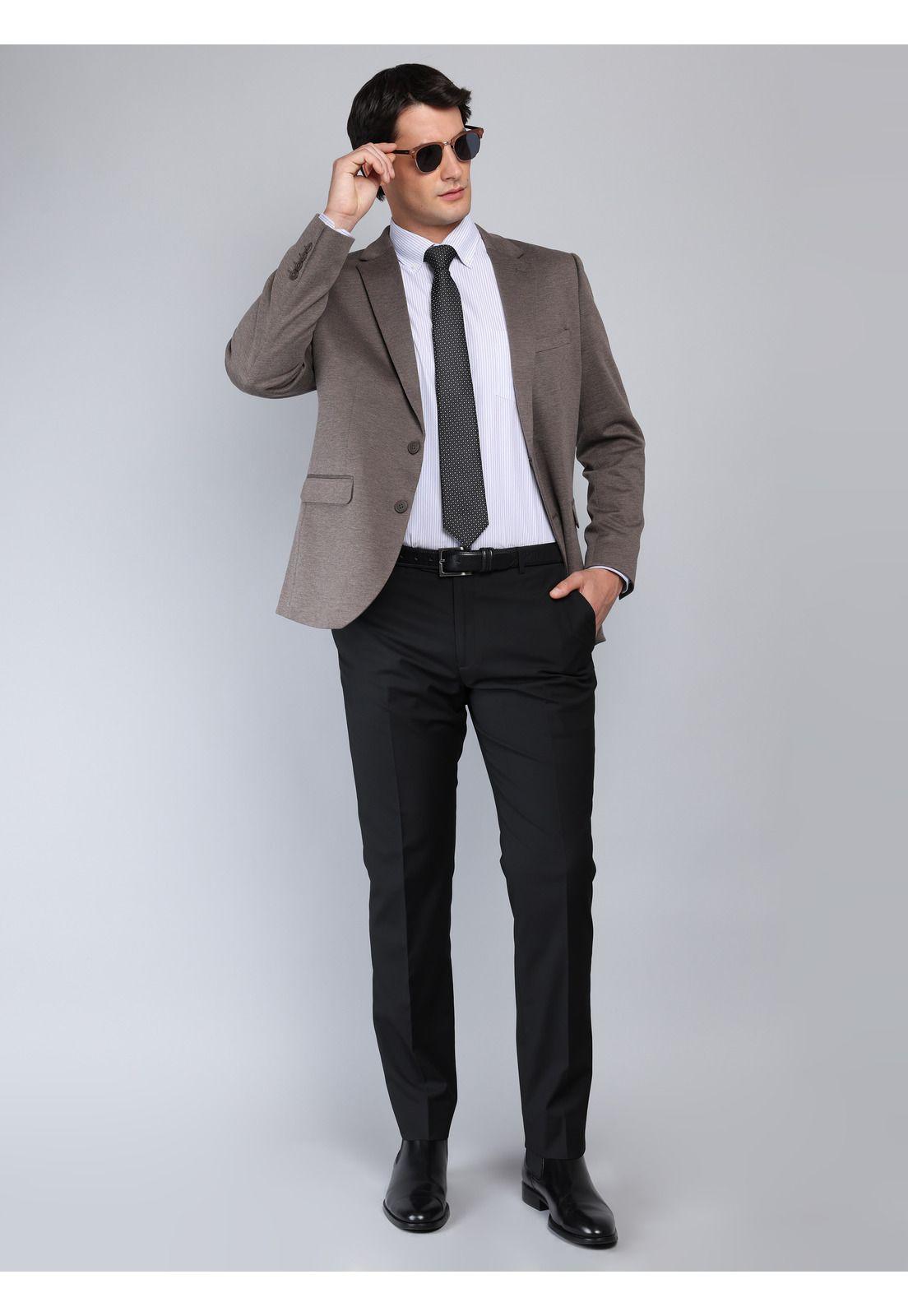 Blazer Spandex Tailored Fit Café Van Heusen VHBZ350CA-3
