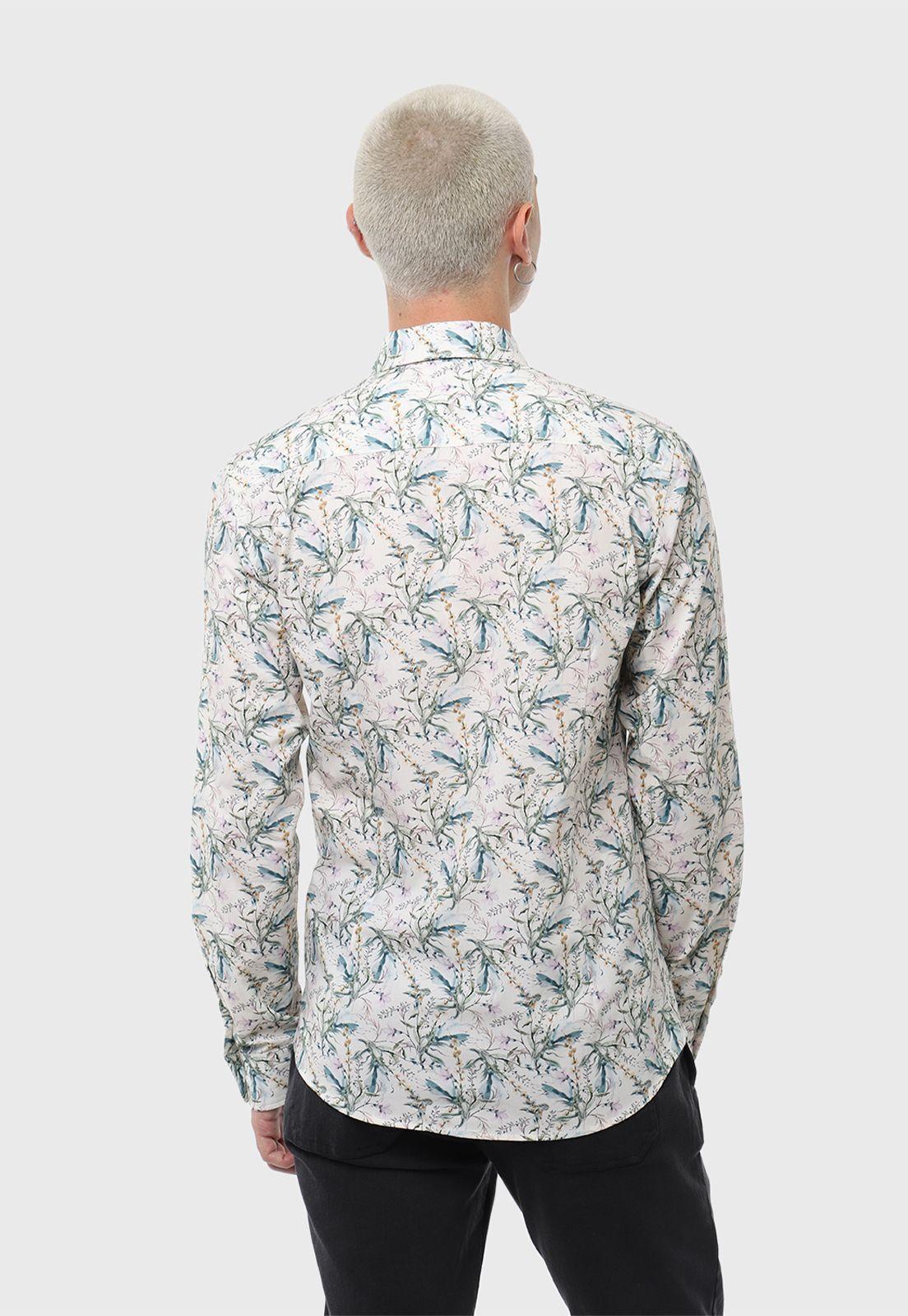Camisa Casual Print Flores Soviet-1