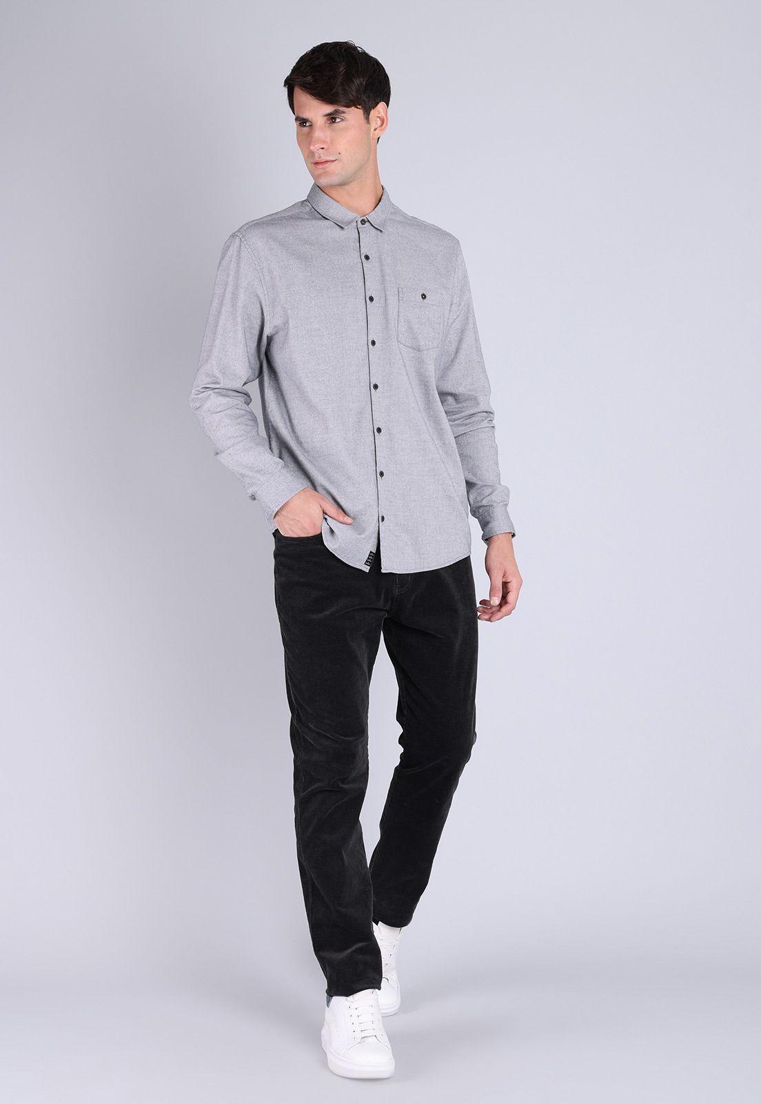 Camisa Manga Larga Hombre Soviet AISHF07GR-3