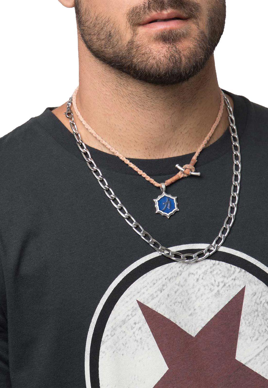 Polera Estampada Manga Corta Azul Soviet-2