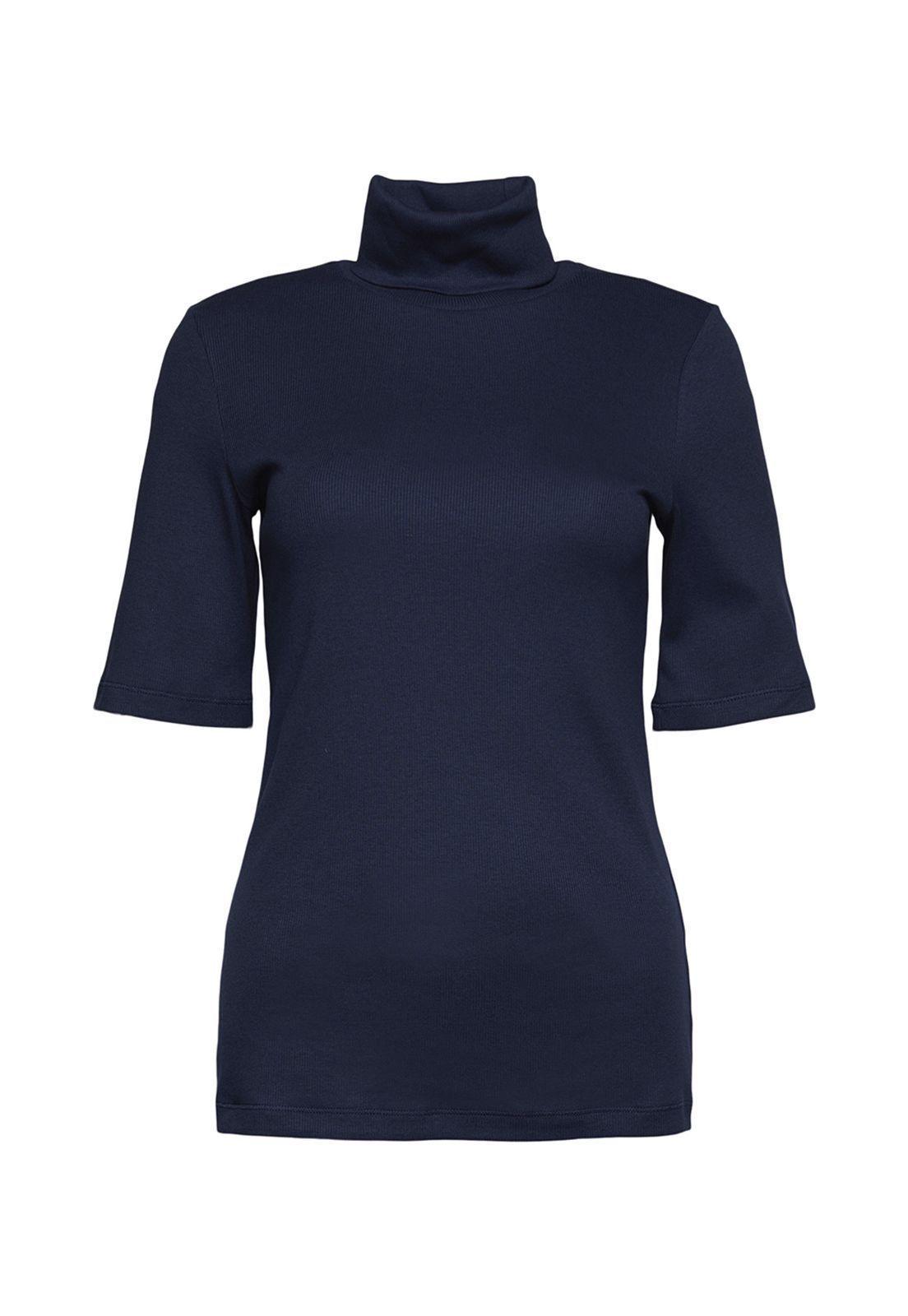 Polera Mujer Manga Corta Y Cuello Alto Esprit-3