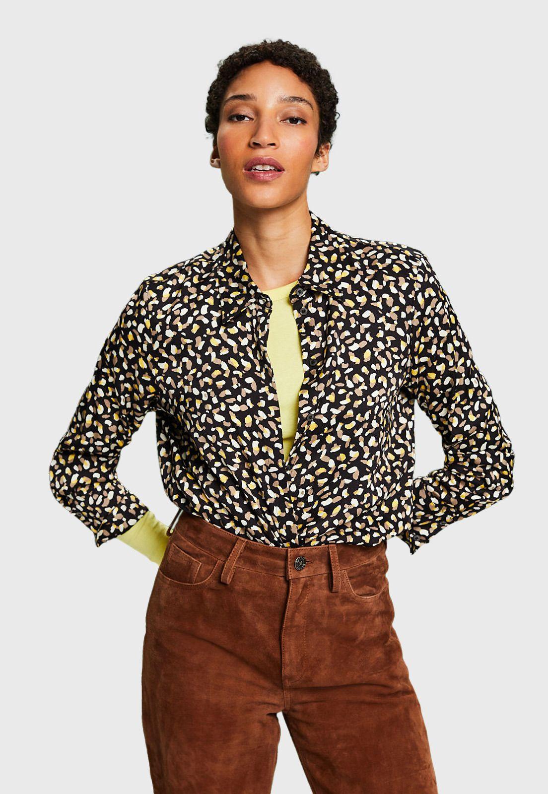 Blusa Camisera Estampada Mujer Esprit 994EE1F313-0