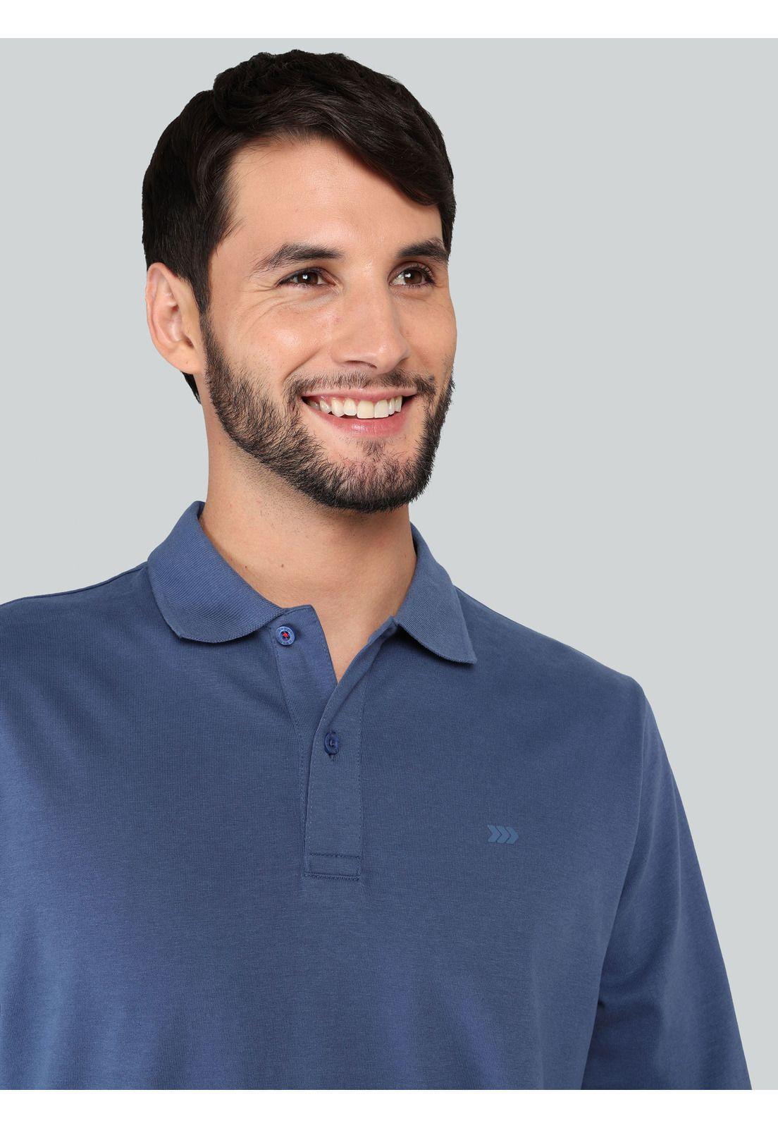 Polera Lisa Manga Larga Regular Fit Denim Arrow PO33024DE-2