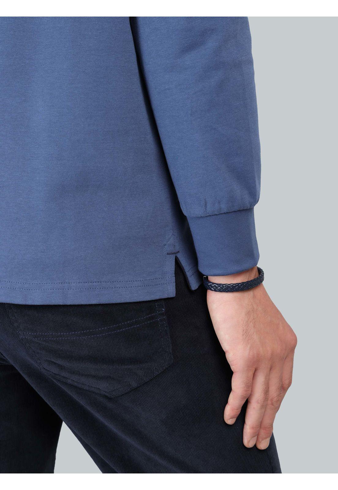 Polera Lisa Manga Larga Regular Fit Denim Arrow PO33024DE-4