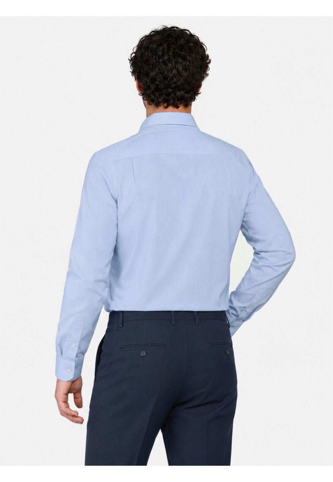 Camisa Formal Rayas Tailored Fit Celeste Arrow ARM0627CE-2