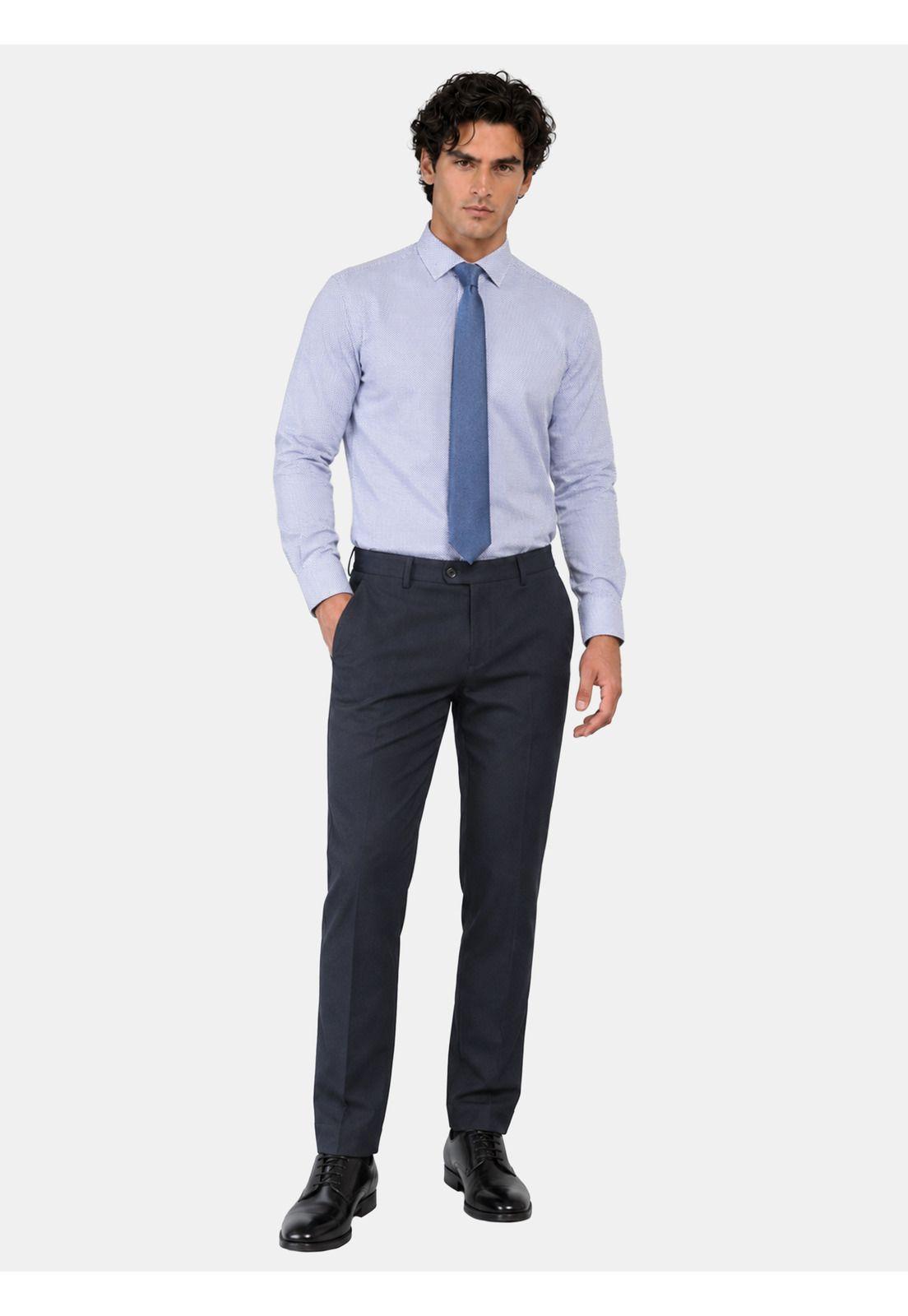 Camisa Formal Spandex Tailored Fit Azul Arrow ARM0621AZ-3