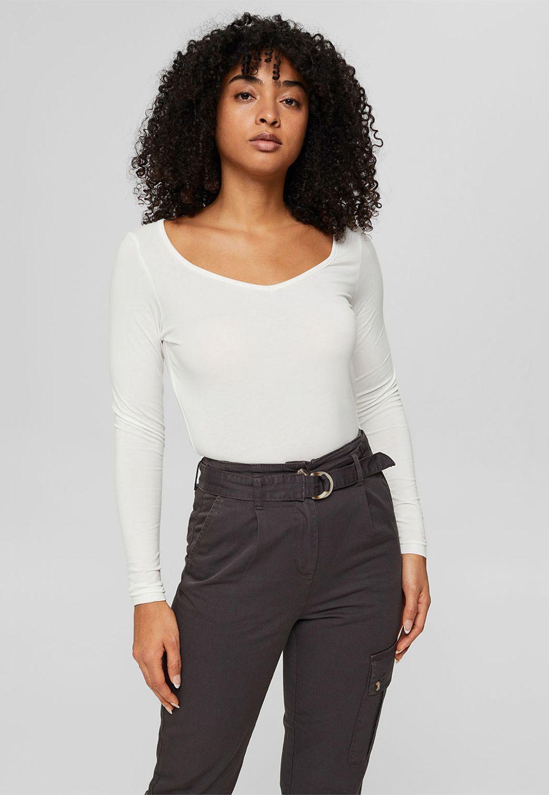 Polera mujer manga larga Esprit-0