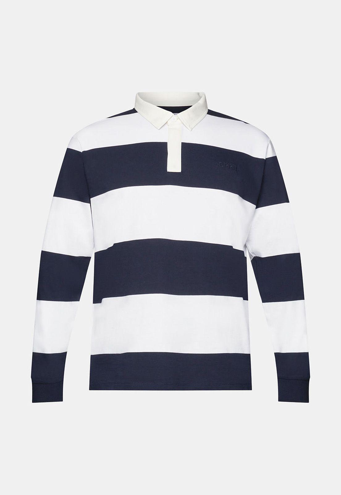 Polera De Piqué Manga Larga a Rayas Esprit-3