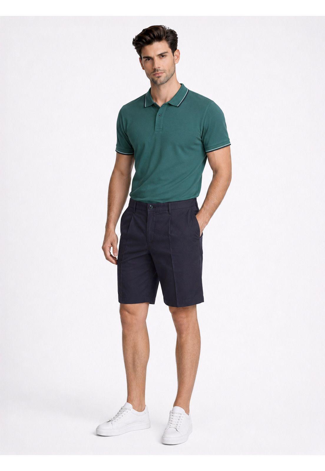 Bermuda Lisa Spandex Regular Fit Azul Marino Piero Butti PBDVC12NB-2