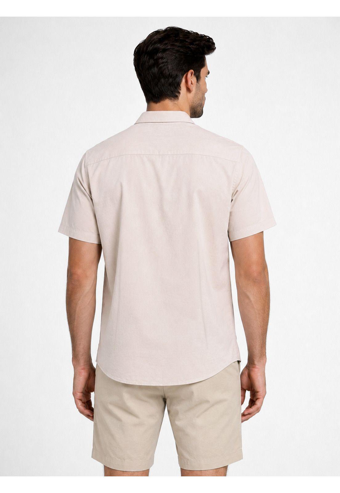 Camisa Lisa Regular Fit Beige Piero Butti PBDVF61BE-1