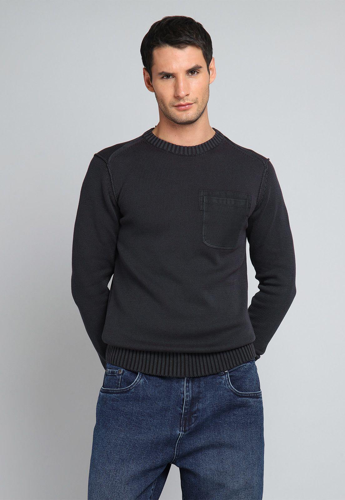 Sweater Cuello Redondo Stone Wash Soviet BISHI17NE-0