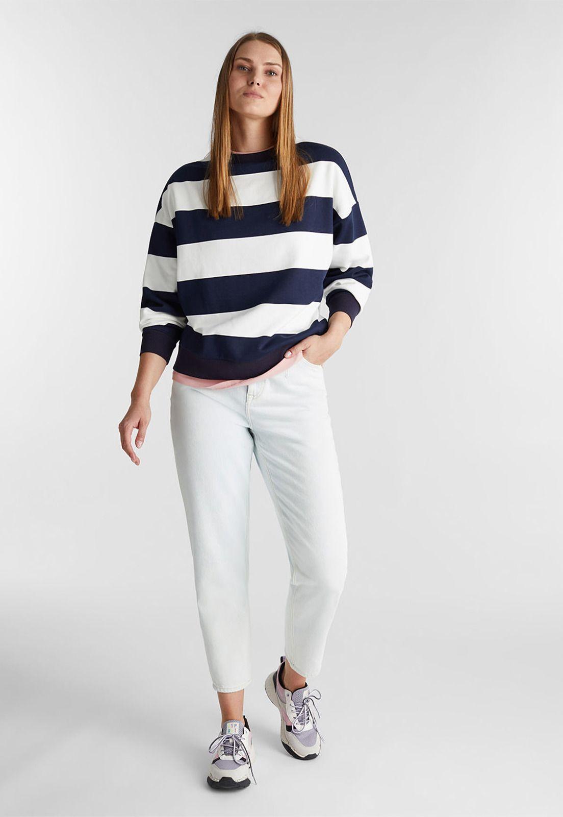 Polerón Mujer Rayado Esprit-0