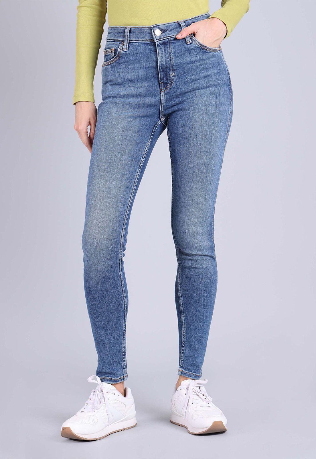 Jean slim fit desgastado Mujer Esprit 083CC1B311-0