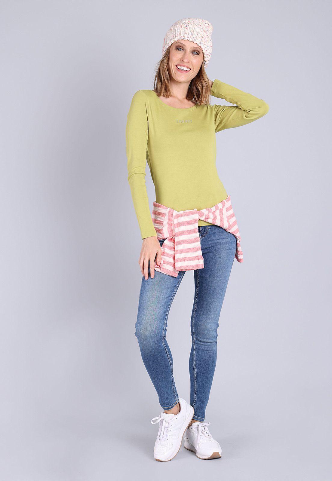 Jean slim fit desgastado Mujer Esprit 083CC1B311-1
