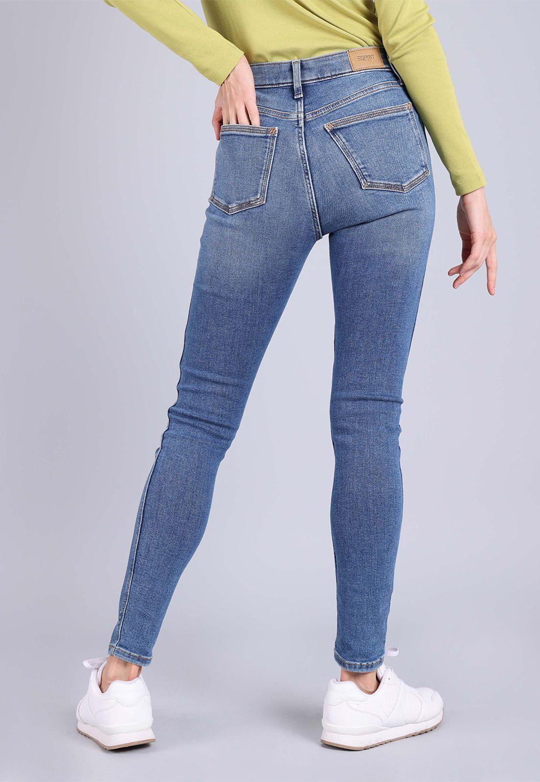 Jean slim fit desgastado Mujer Esprit 083CC1B311-3