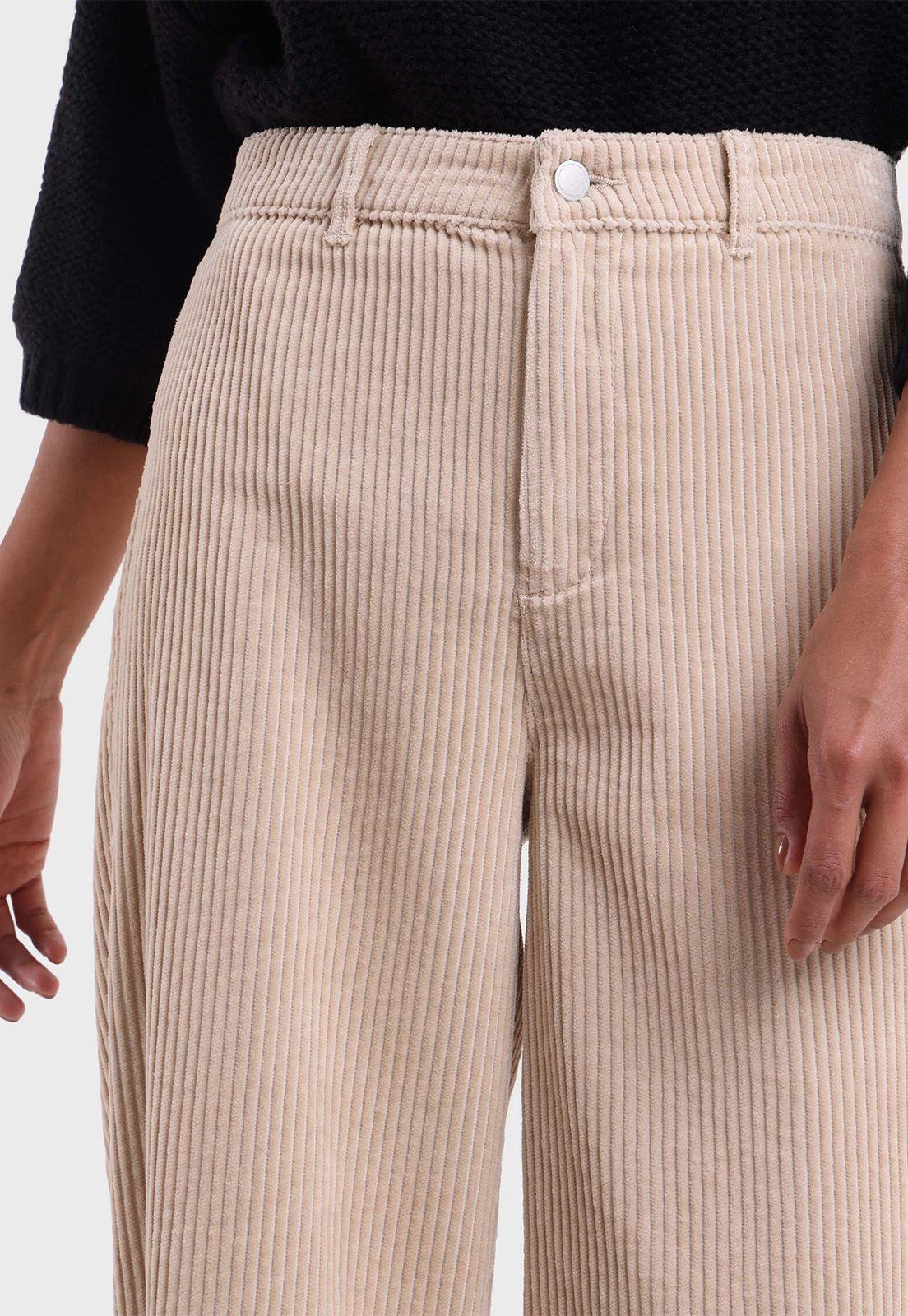 Pantalón De Pana Pierna Ancha Esprit-2