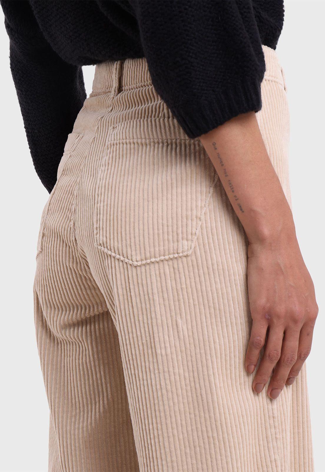 Pantalón De Pana Pierna Ancha Esprit-3