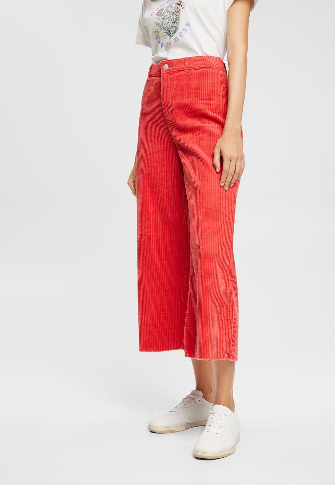 Pantalón De Pana Pierna Ancha Esprit-0