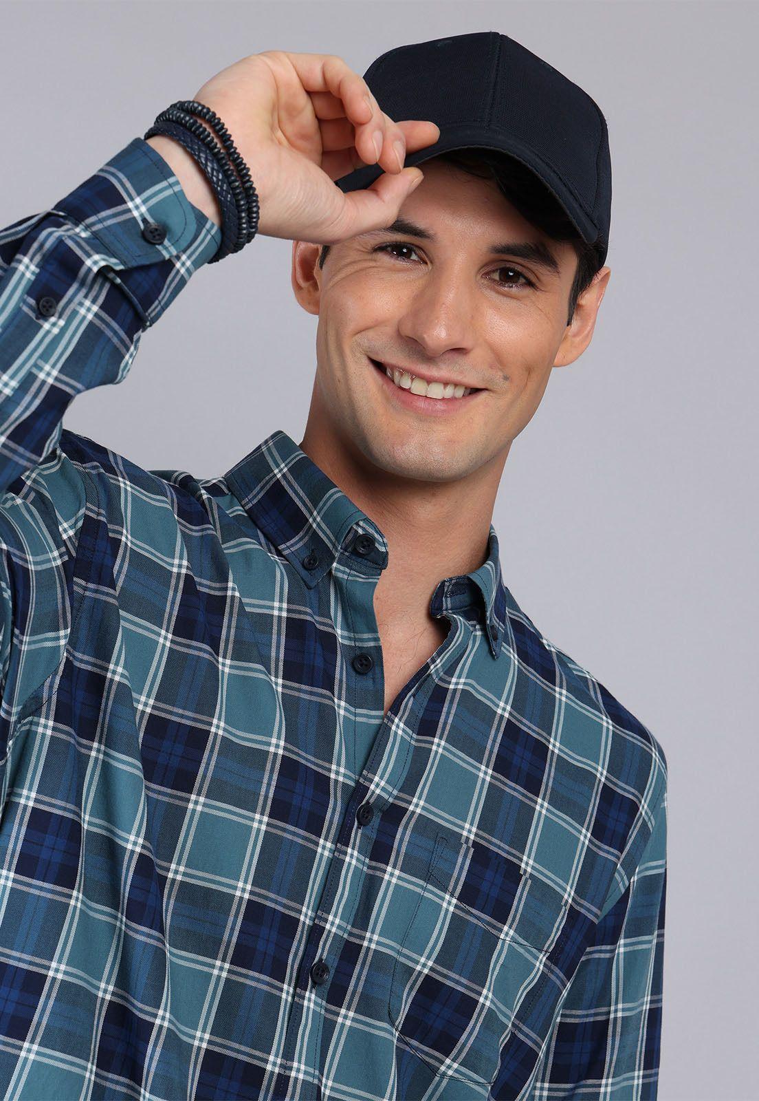 Camisa Cuadros Manga Larga Arrow CM32031VE-2