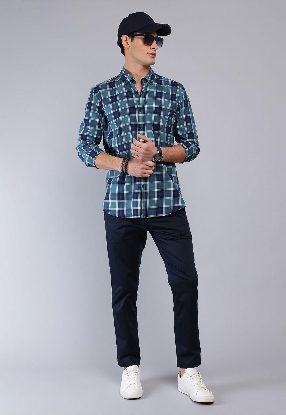 Camisa Cuadros Manga Larga Arrow CM32031VE-3