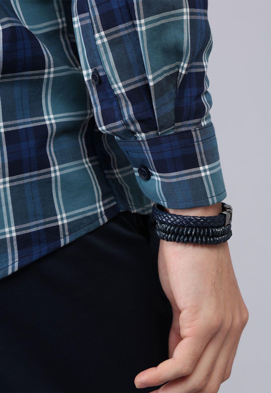 Camisa Cuadros Manga Larga Arrow CM32031VE-5