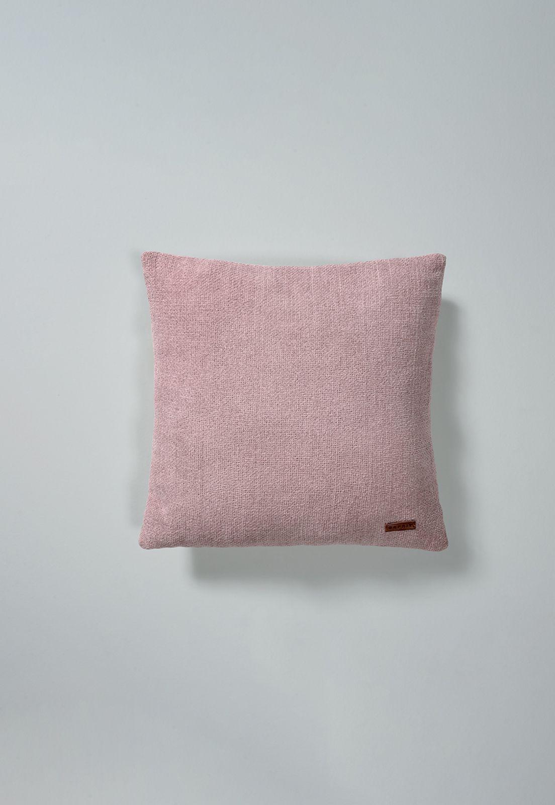 Cojín Chenille 45 x 45 cm. Esprit Rosa-0