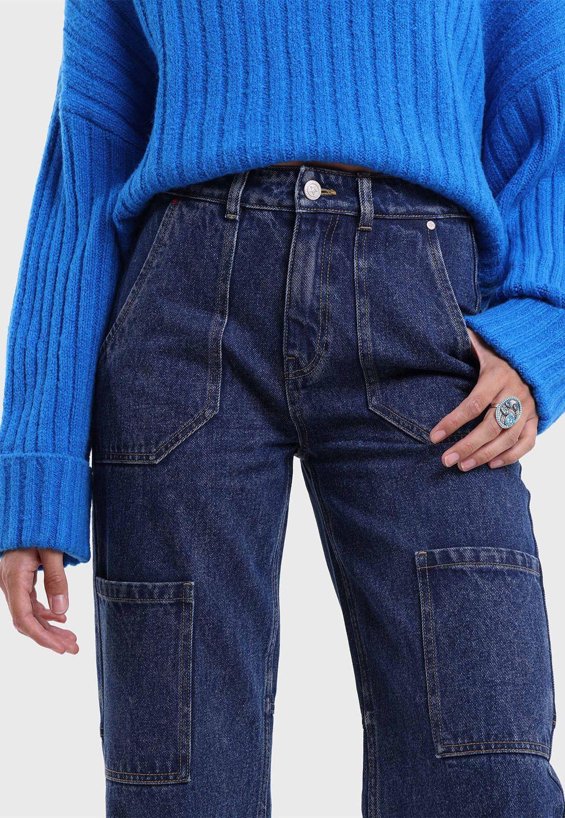 Jeans Cargo Tiro alto Mujer Soviet SJEM704AZ-2