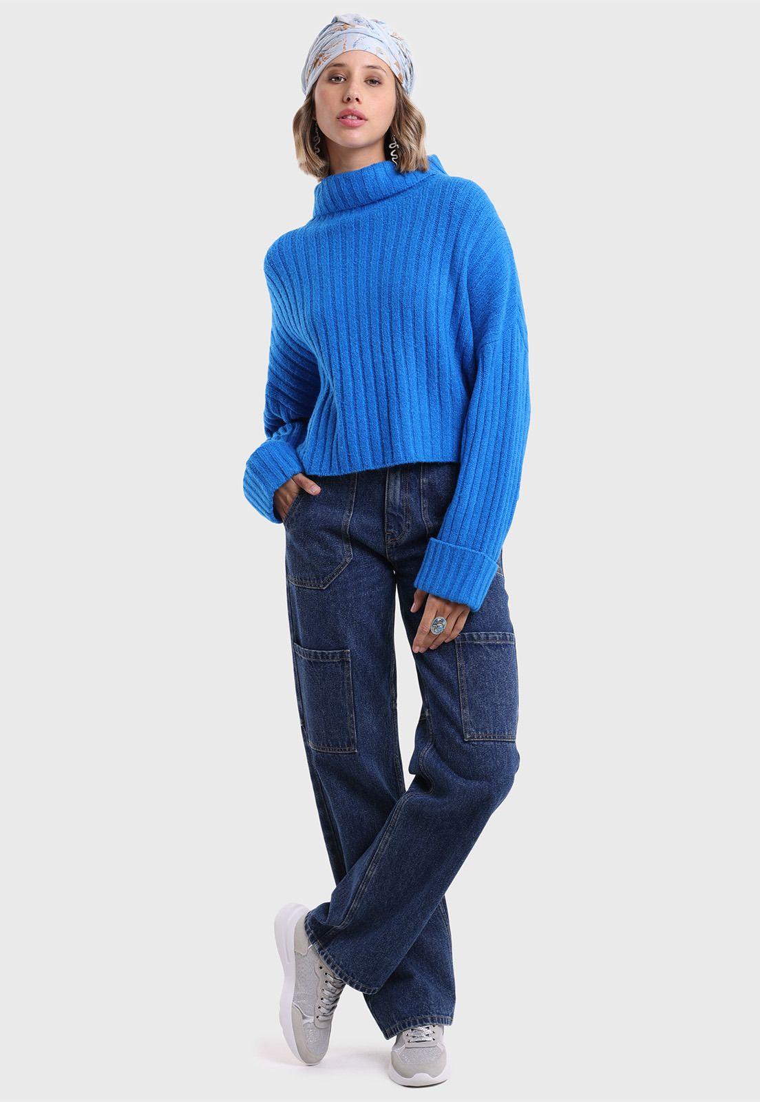 Jeans Cargo Tiro alto Mujer Soviet SJEM704AZ-5