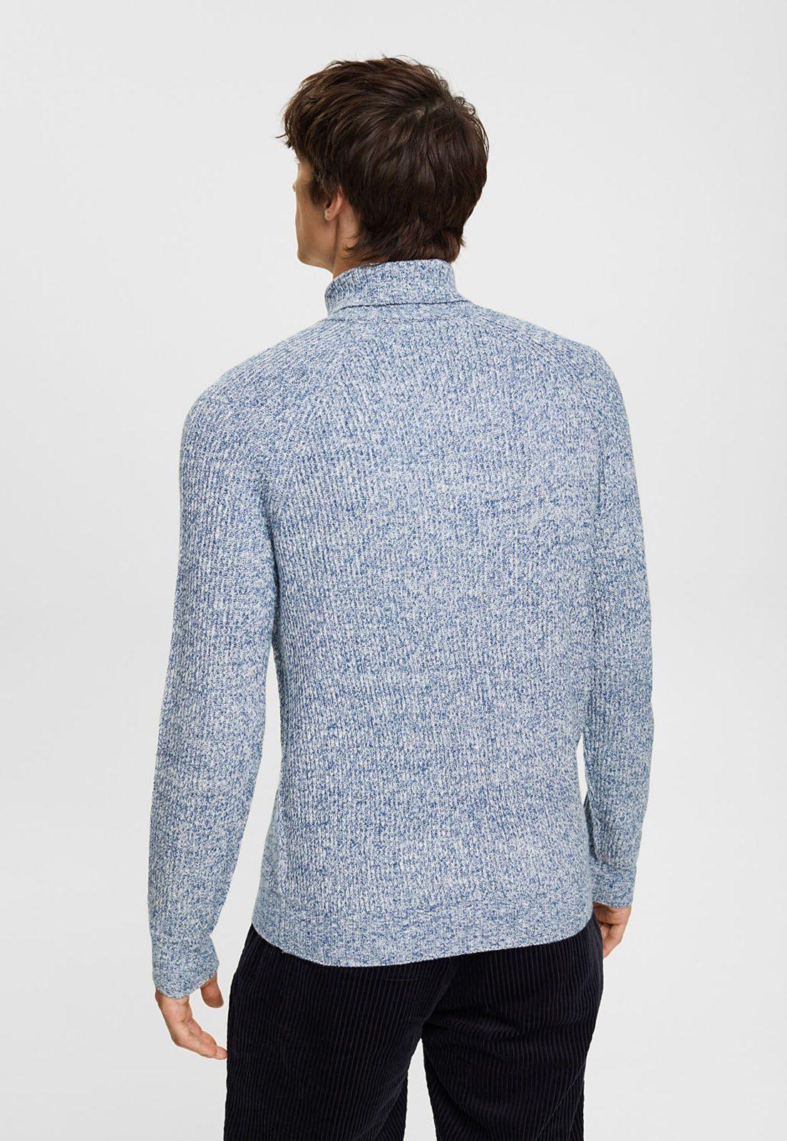 Sweater De Cuello Alto Con Diseño Bicolor Hombre Esprit-1