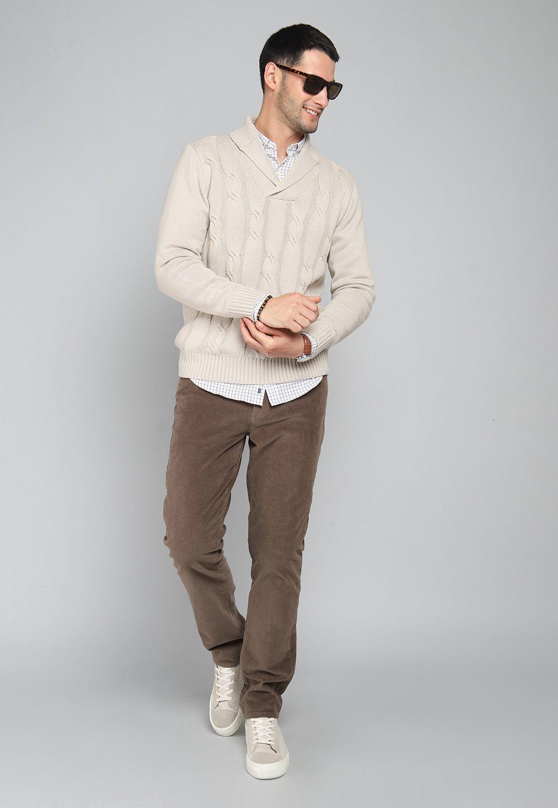 Sweater Cuello Smoking Arrow SW31045BE-3