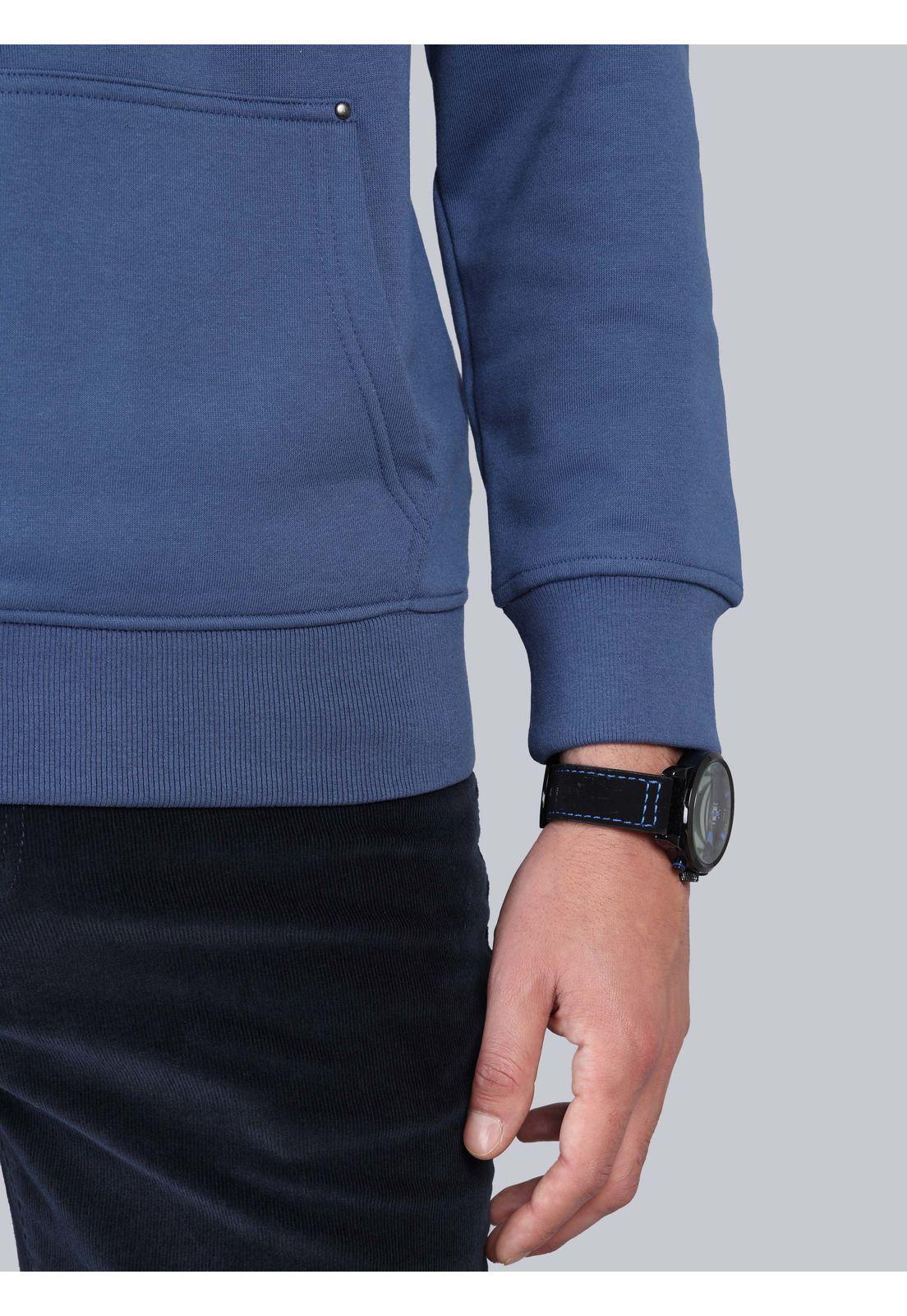 Polerón Con Capucha Regular Fit Azul Arrow PL33026AZ-4